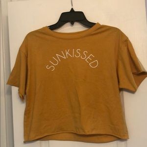 Sunkissed Gold Crop Top